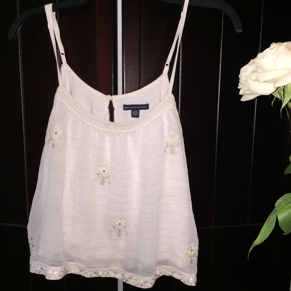 American Eagle white tank top